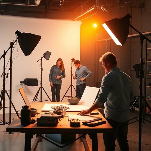 Equipo de Estudio Lumina trabajando en una producción.