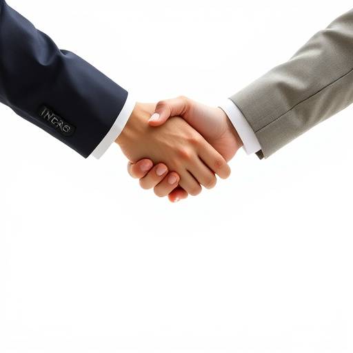 Icono de dos personas dándose la mano, simbolizando el intercambio de información.